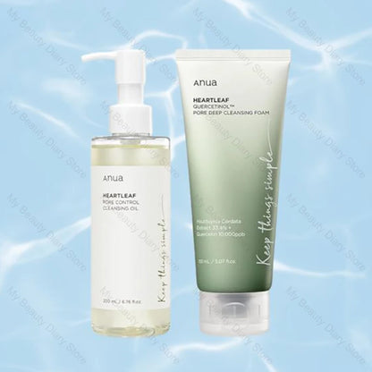 Heartleaf Cleansing Oil & Foam Korean Skincare Set by HitMyNeed