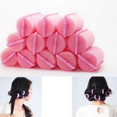 Heat-Free Sponge Hair Curlers Set (12pcs) by HitMyNeed