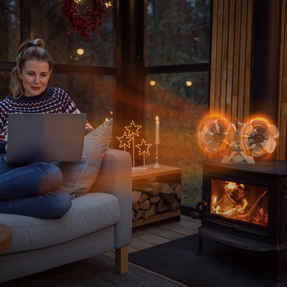 Heat Powered Wood Stove Fan with Dual Motors by HitMyNeed