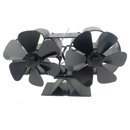 Heat Powered Wood Stove Fan with Dual Motors no-thermometer by HitMyNeed