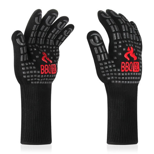 Heat-Resistant Barbecue Grilling Gloves (1 Pair) by HitMyNeed