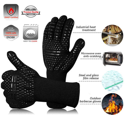 Heat Resistant BBQ Grill Gloves (1 Pair) by HitMyNeed