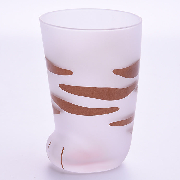 Heat Resistant Cat Paw Borosilicate Glass Cup 300ml a by HitMyNeed