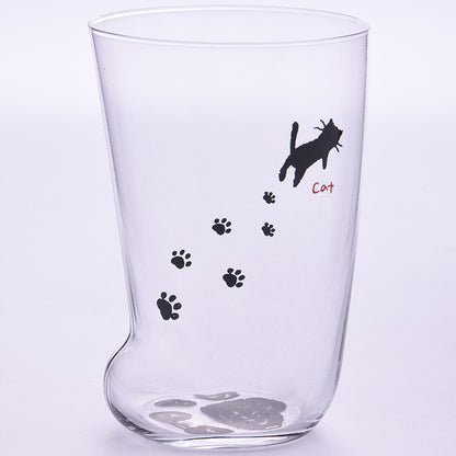 Heat Resistant Cat Paw Borosilicate Glass Cup 300ml e by HitMyNeed