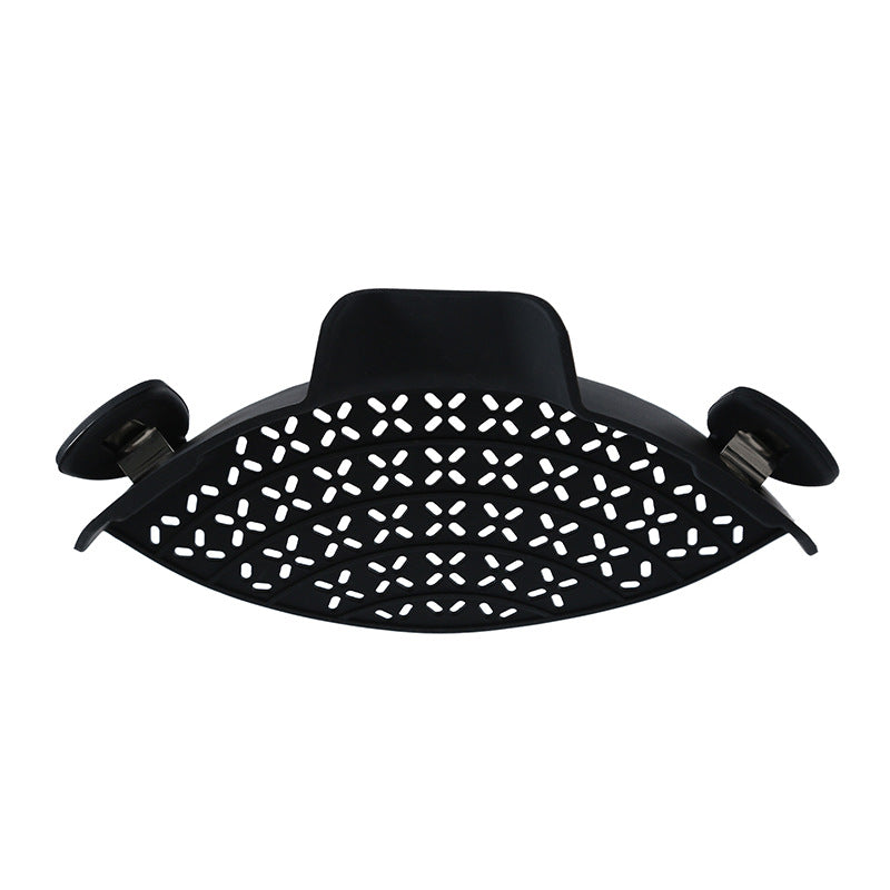 Heat Resistant Clip On Pot Strainer black by HitMyNeed