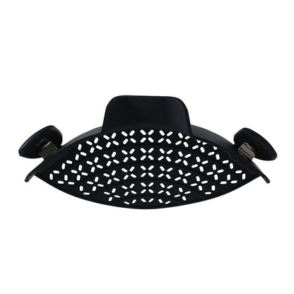 Heat Resistant Clip On Pot Strainer black by HitMyNeed