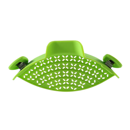 Heat Resistant Clip On Pot Strainer green by HitMyNeed