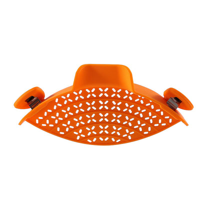 Heat Resistant Clip On Pot Strainer orange by HitMyNeed