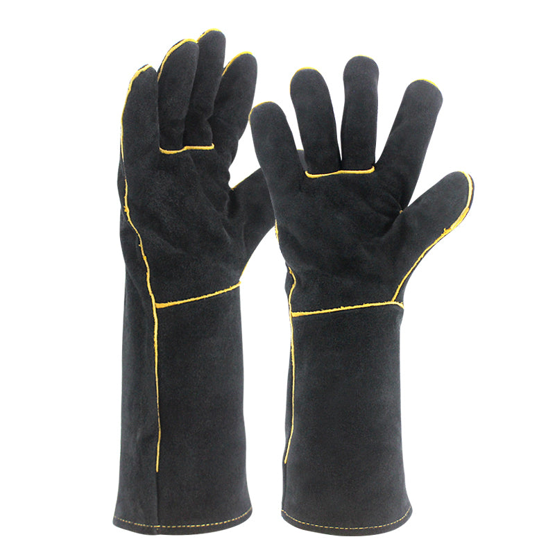 Heat-Resistant Cowhide Welding Gloves 14 Inch by HitMyNeed