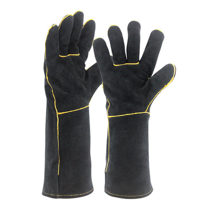 Heat-Resistant Cowhide Welding Gloves 14 Inch by HitMyNeed