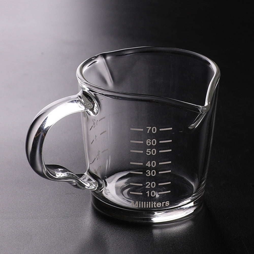 Heat Resistant Glass Espresso Measuring Cup 70ml by HitMyNeed