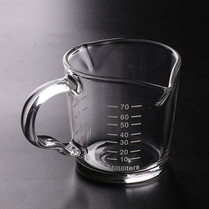 Heat Resistant Glass Espresso Measuring Cup 70ml by HitMyNeed