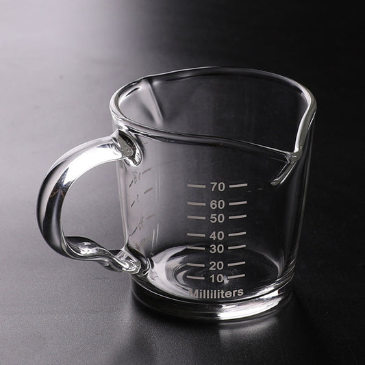 Heat Resistant Glass Espresso Measuring Cup 70ml by HitMyNeed