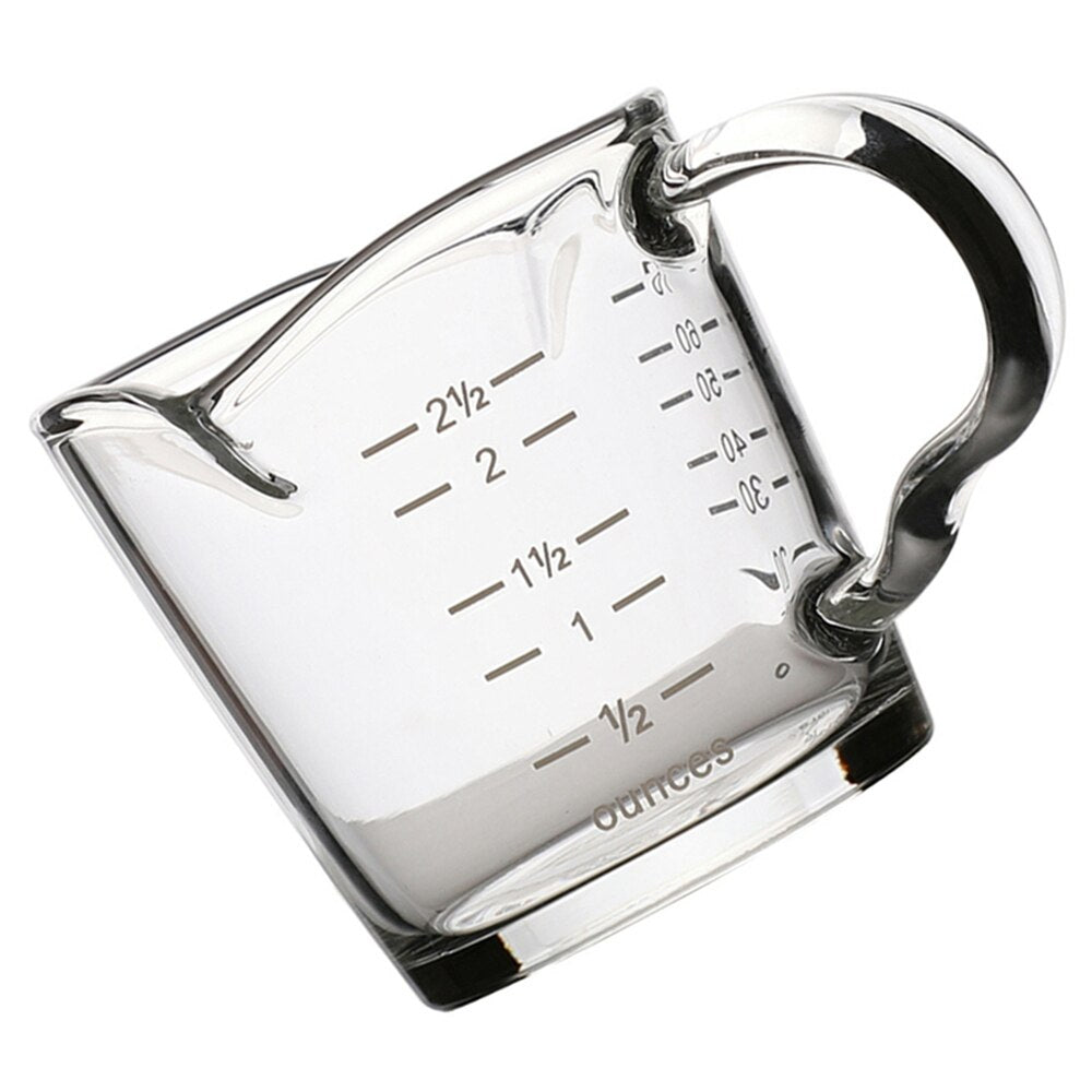 Heat Resistant Glass Espresso Measuring Cup 70ml by HitMyNeed