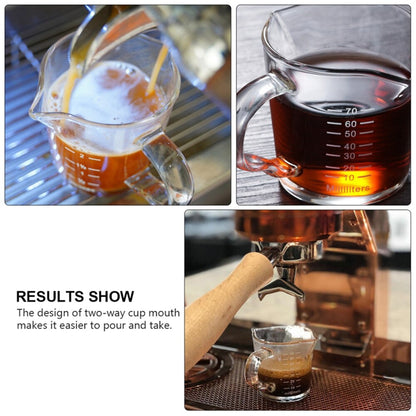 Heat Resistant Glass Espresso Measuring Cup 70ml by HitMyNeed