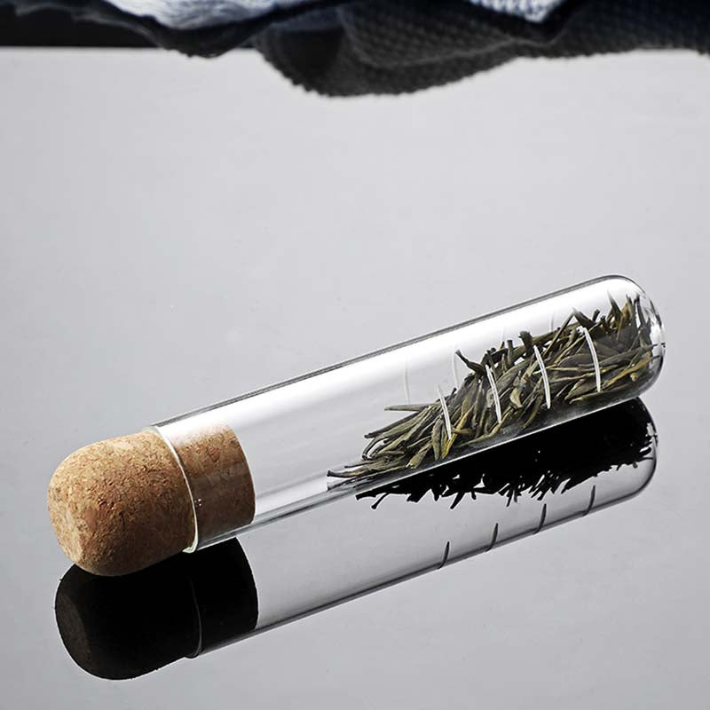 Heat Resistant Glass Tea Tube Infuser with Cork Lid by HitMyNeed