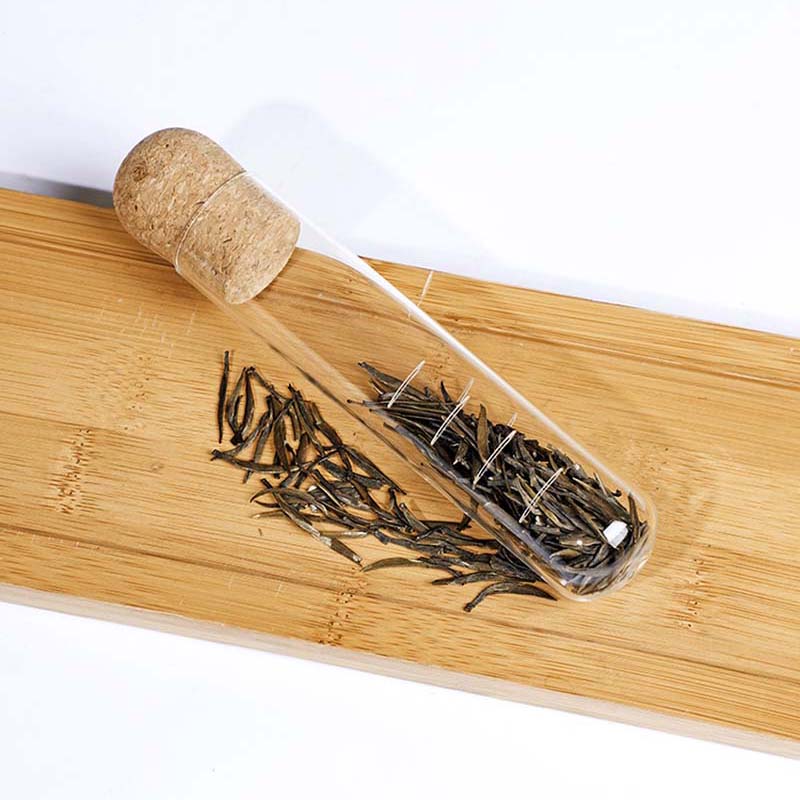 Heat Resistant Glass Tea Tube Infuser with Cork Lid by HitMyNeed