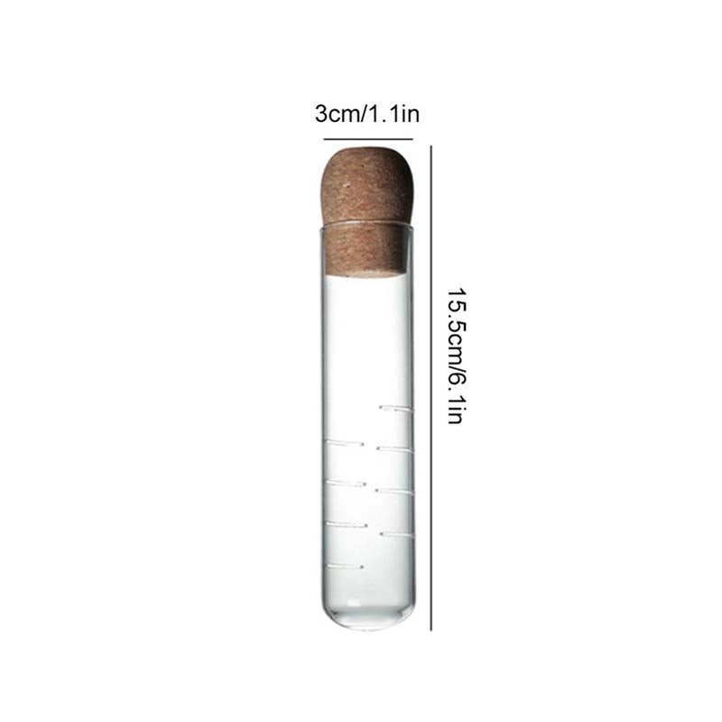 Heat Resistant Glass Tea Tube Infuser with Cork Lid by HitMyNeed