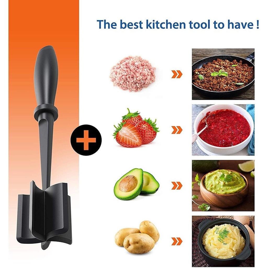 Heat Resistant Manual Ground Beef Masher by HitMyNeed