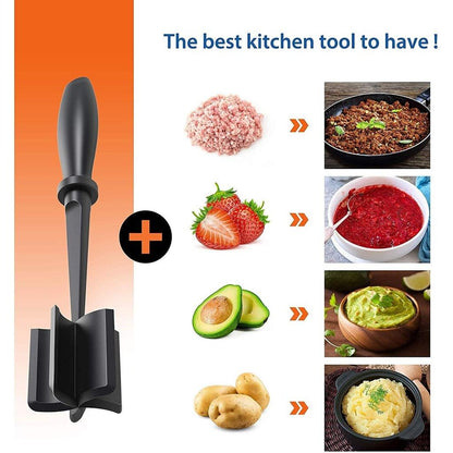 Heat Resistant Manual Ground Beef Masher by HitMyNeed