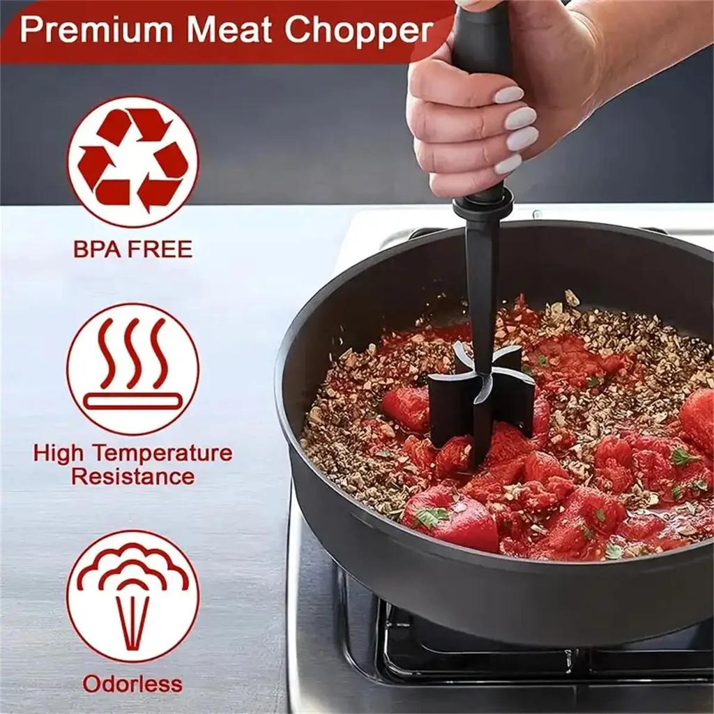 Heat-Resistant Meat Chopper & Shredder Tool by HitMyNeed