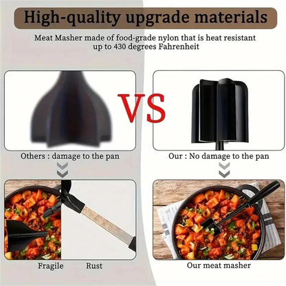 Heat-Resistant Meat Chopper & Shredder Tool by HitMyNeed