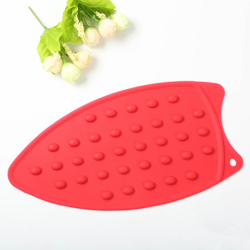 Heat Resistant Silicone Iron Pad for Safe Pressing red by HitMyNeed