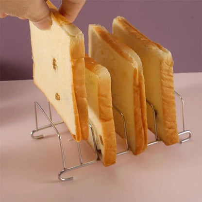 Heat Resistant Stainless Steel Silver Toast Rack by HitMyNeed