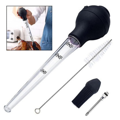 Heat Resistant Turkey Baster with Injector Set by HitMyNeed