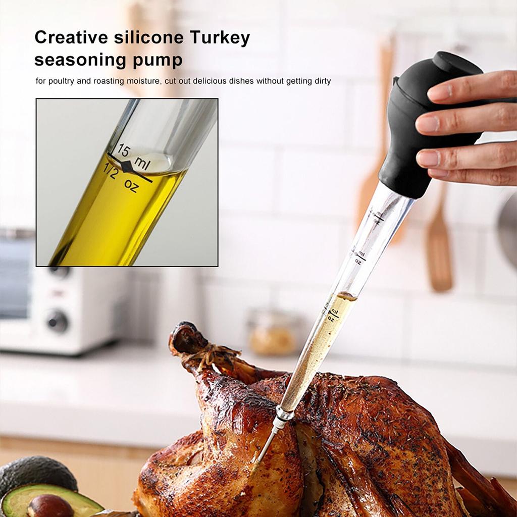 Heat Resistant Turkey Baster with Injector Set by HitMyNeed