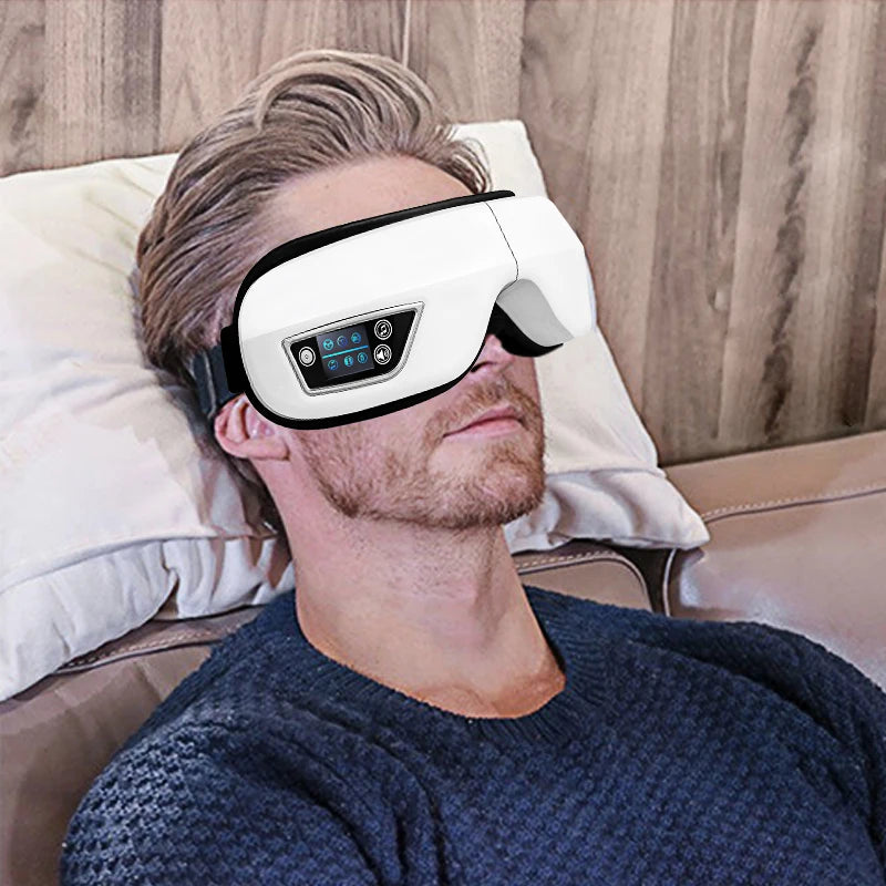 Heated Eye Massager with Air Compression & Bluetooth by HitMyNeed