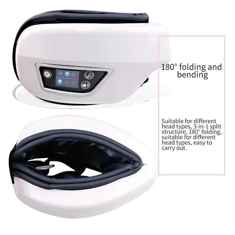 Heated Eye Massager with Air Compression & Bluetooth by HitMyNeed
