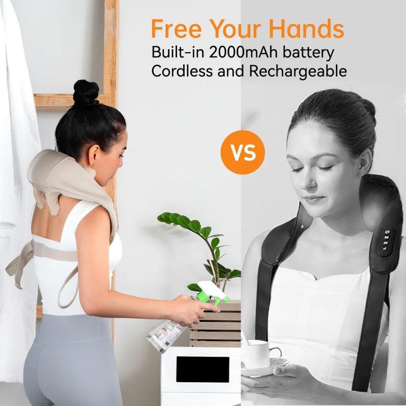 Heated Neck and Shoulder Massage Shawl | Mebak N1 by HitMyNeed