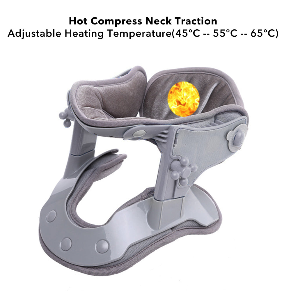 Heating Cervical Traction Neck Brace with Massager by HitMyNeed