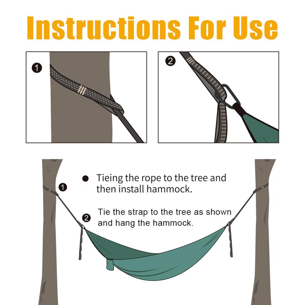 Heavy Duty Adjustable Tree Hammock Ropes (2-Pack) by HitMyNeed