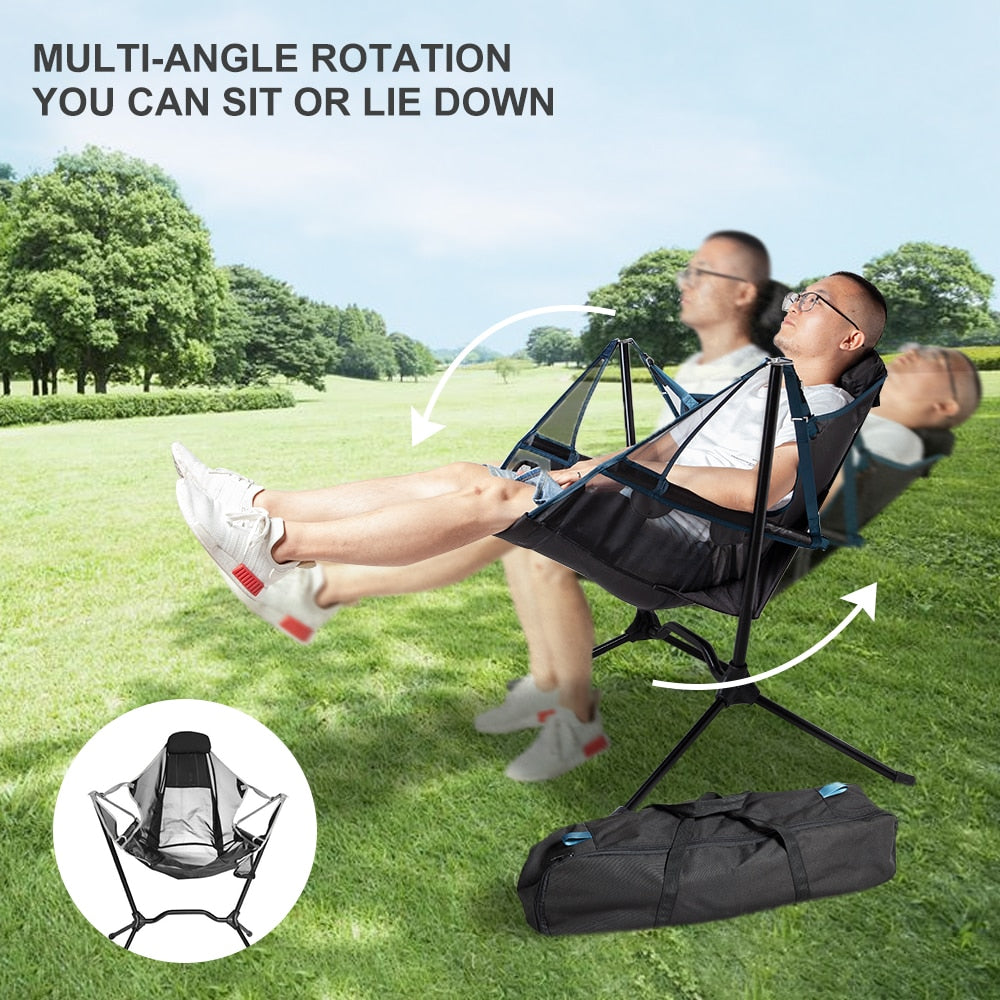Heavy Duty Camping Swing Chair with Stand by HitMyNeed