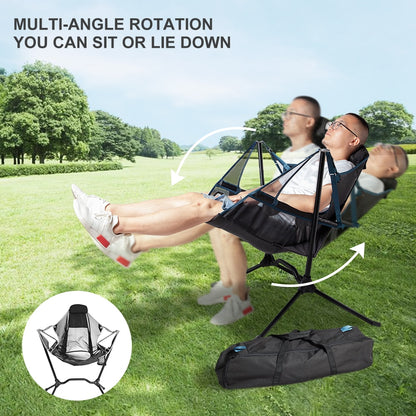 Heavy Duty Camping Swing Chair with Stand by HitMyNeed