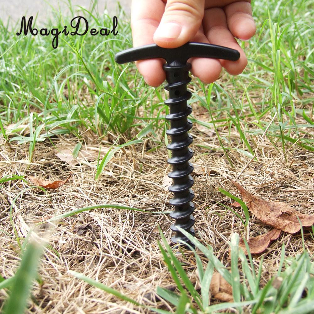 Heavy Duty Helix Tent Pegs Set (5 Pack) by HitMyNeed