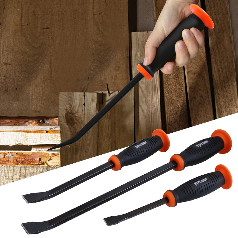 Heavy Duty Industrial Pry Bar with Angled Tip 18-inch by HitMyNeed