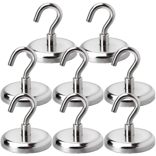 Heavy Duty Magnetic Hanging Hooks, Set of 8 by HitMyNeed