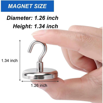 Heavy Duty Magnetic Hanging Hooks, Set of 8 by HitMyNeed