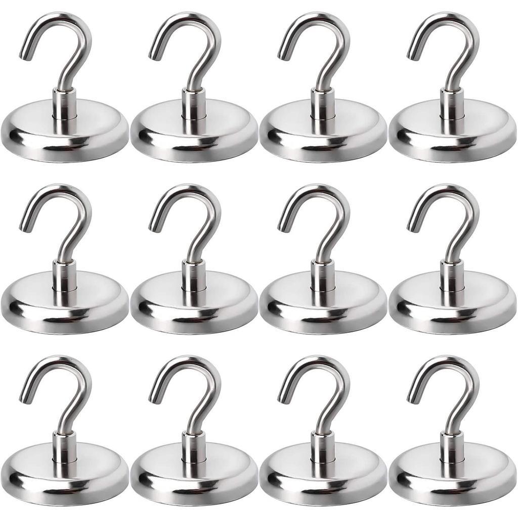 Heavy Duty Magnetic Hanging Hooks, Set of 8 by HitMyNeed