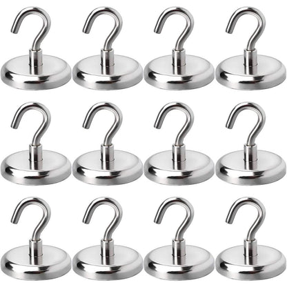 Heavy Duty Magnetic Hanging Hooks, Set of 8 by HitMyNeed