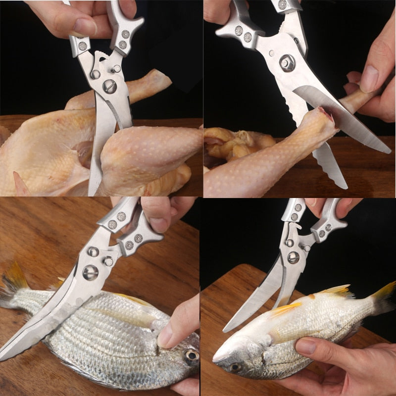 Heavy-Duty Poultry Shears Chicken Scissors 25 cm by HitMyNeed