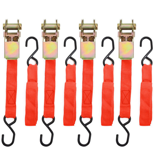 Heavy-Duty Ratchet Straps for Secure Cargo (Set of 4) by HitMyNeed