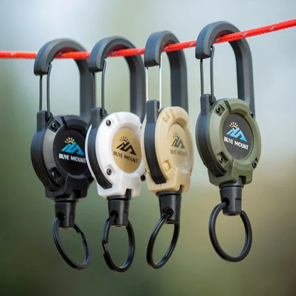 Heavy Duty Retractable Badge Reel & Carabiner Keychain by HitMyNeed