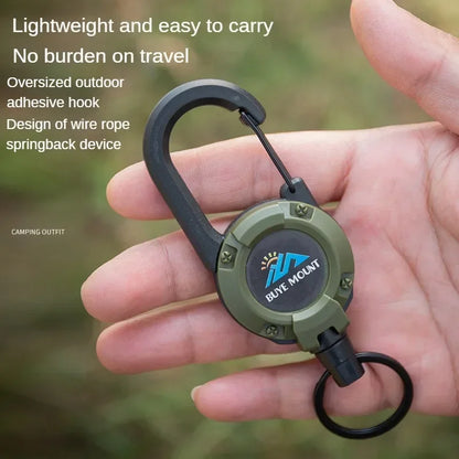 Heavy Duty Retractable Badge Reel & Carabiner Keychain by HitMyNeed