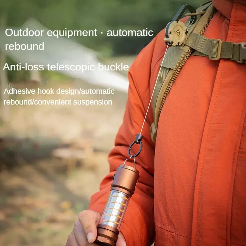 Heavy Duty Retractable Badge Reel & Carabiner Keychain by HitMyNeed