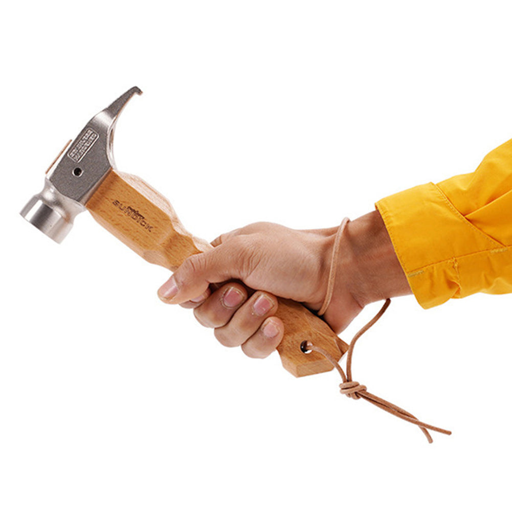 Heavy Duty Tent Stake Hammer with Beechwood Handle by HitMyNeed