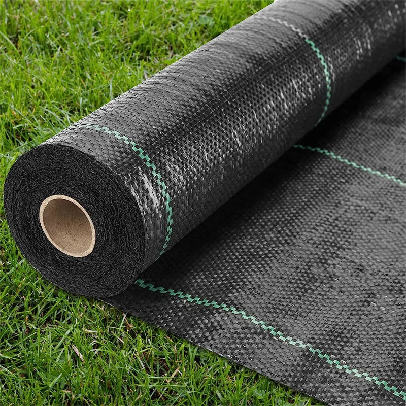 Heavy Duty Woven Weed Barrier Fabric 2m x 10-15m 200cm x 10meter by HitMyNeed
